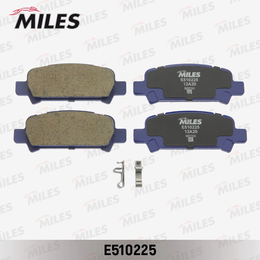 Комплект тормозных колодок дисковый тормоз MILES E510225