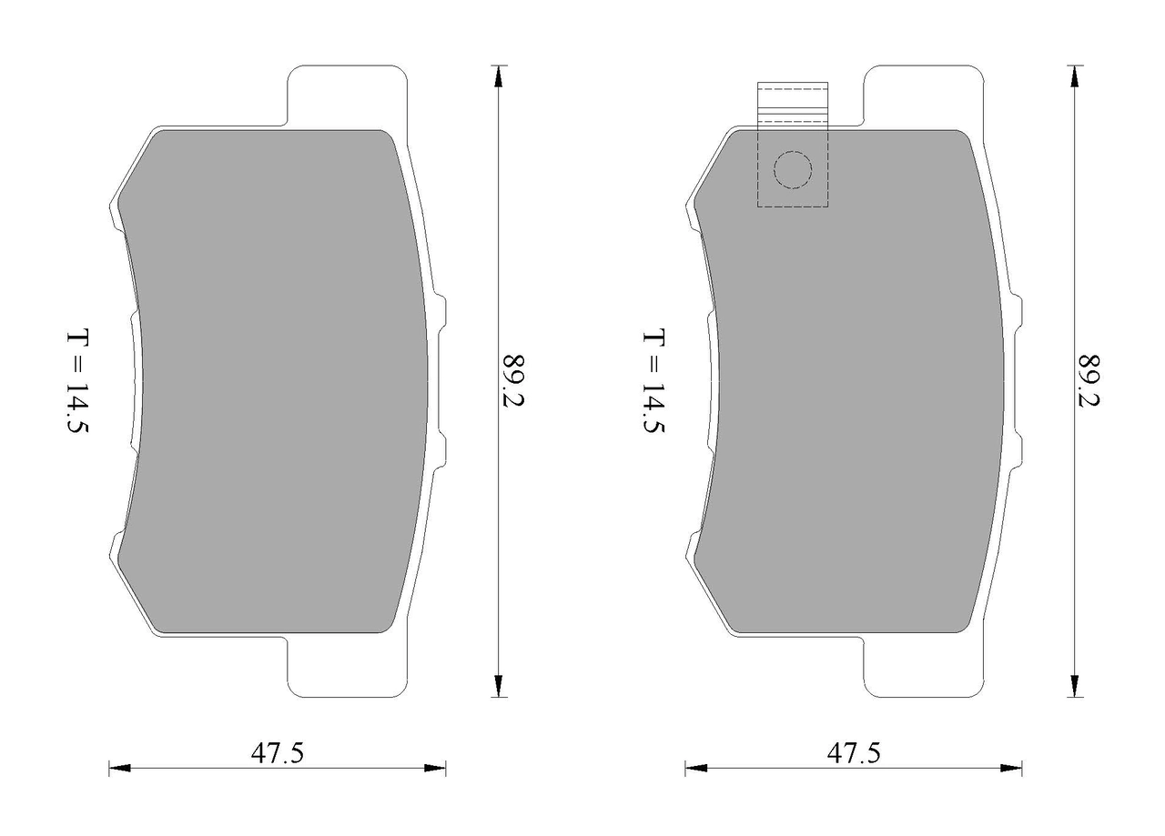 Комплект тормозных колодок дисковый тормоз BOSCH 0 986 AB2 553