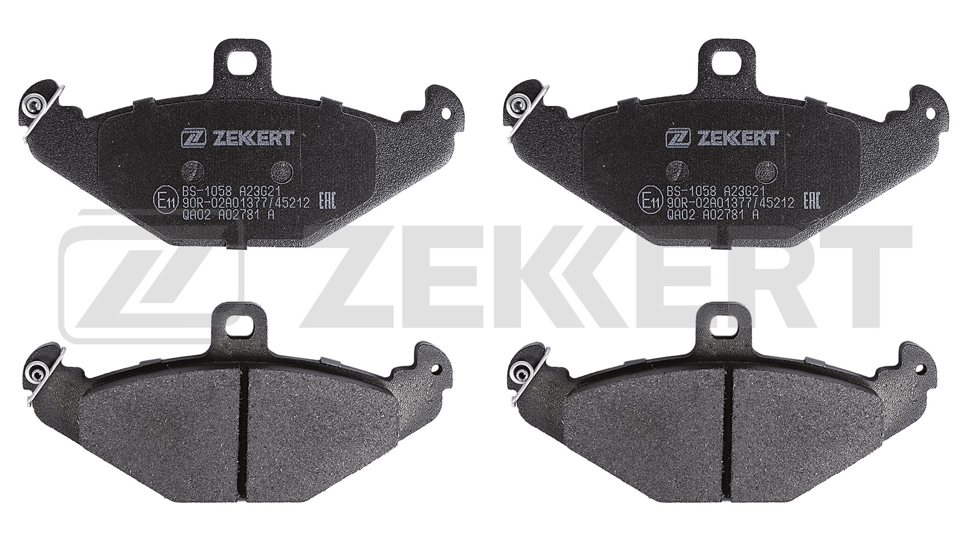 Комплект тормозных колодок дисковый тормоз ZEKKERT BS-1058