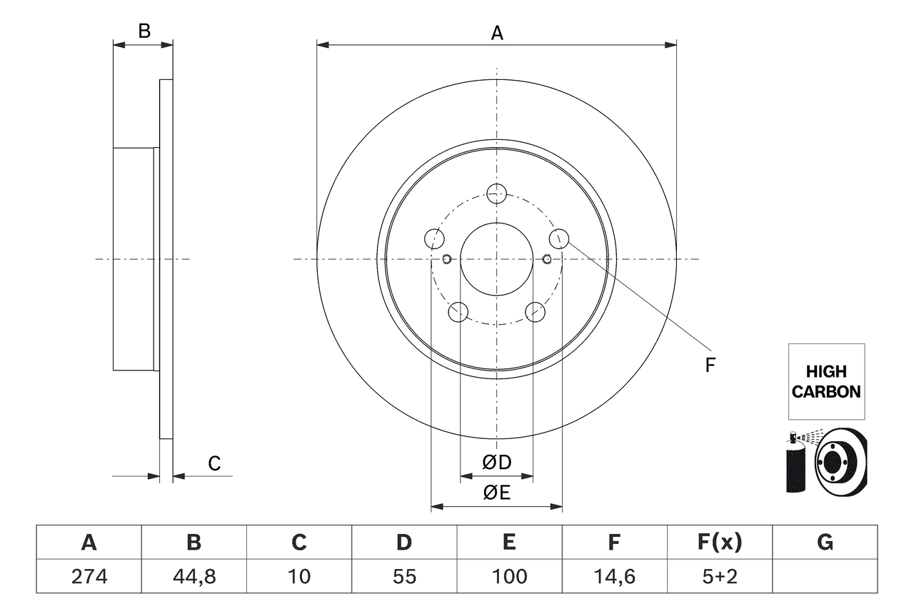 Тормозной диск BOSCH 0 986 479 H63