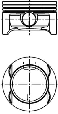 Поршень KOLBENSCHMIDT 40384610