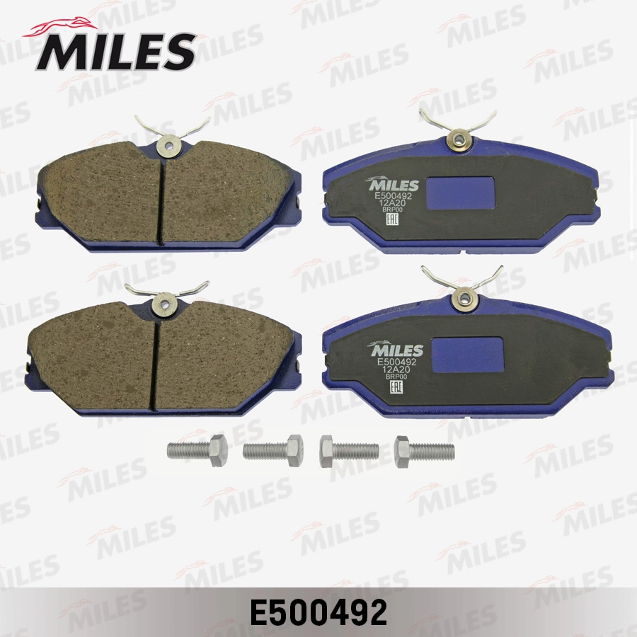Комплект тормозных колодок дисковый тормоз MILES E500492