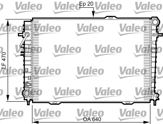 Радиатор охлаждение двигателя VALEO 735507