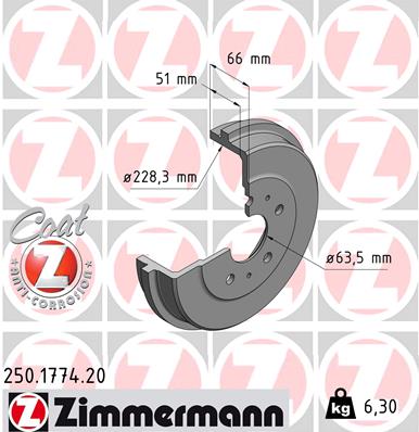 Тормозной барабан coat z