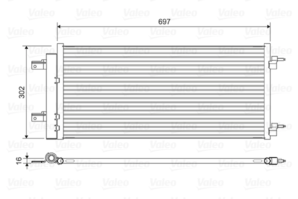 Конденсатор кондиционер VALEO 822626