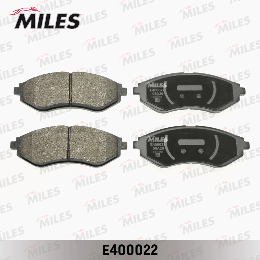 Комплект тормозных колодок дисковый тормоз MILES E400022