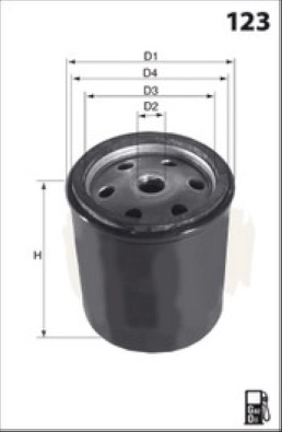 Масляный фильтр MECAFILTER ELH4527