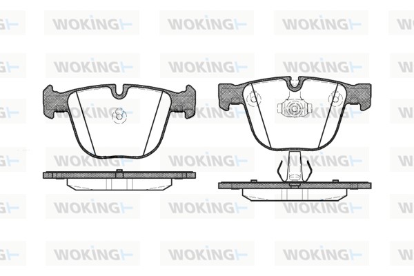 Комплект тормозных колодок дисковый тормоз WOKING P9923.00