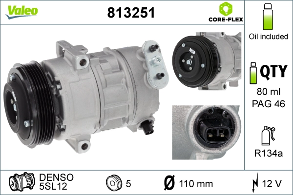 Компрессор кондиционер VALEO 813251