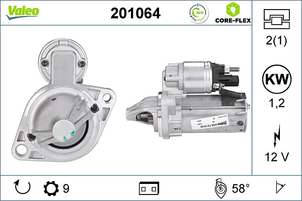 Стартер VALEO 201064