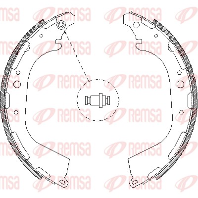 Тормозные колодки REMSA 4650.00