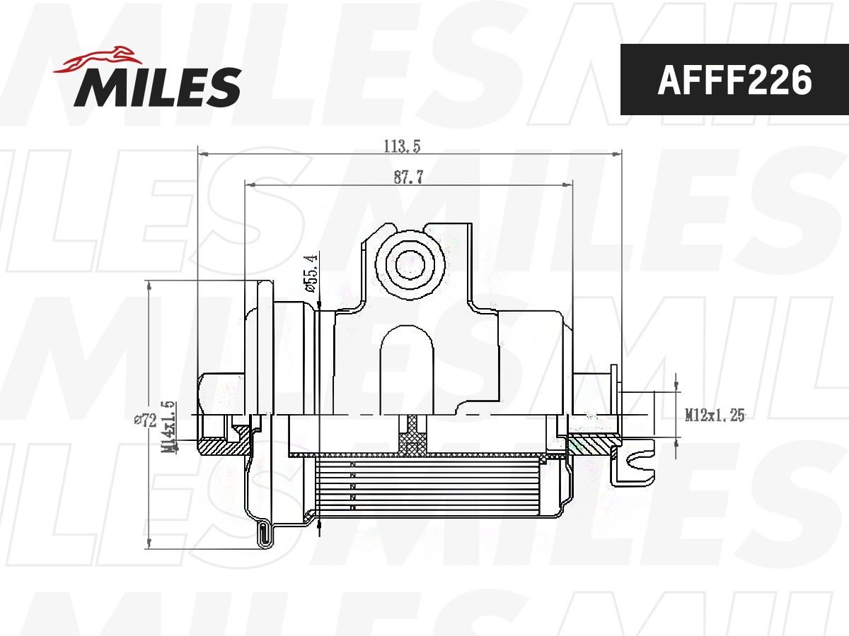 Топливный фильтр MILES AFFF226