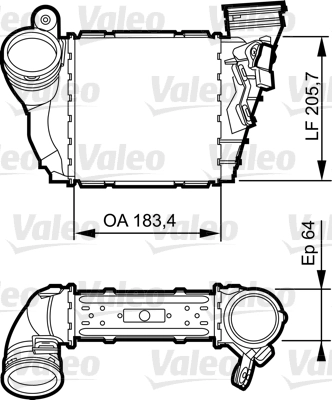 Интеркулер VALEO 817557