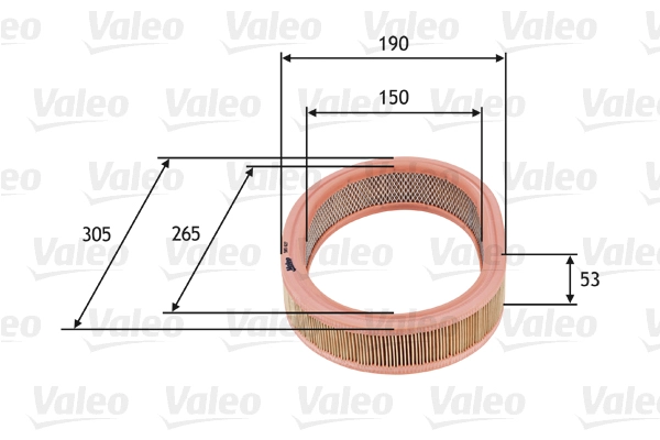 Воздушный фильтр VALEO 585627