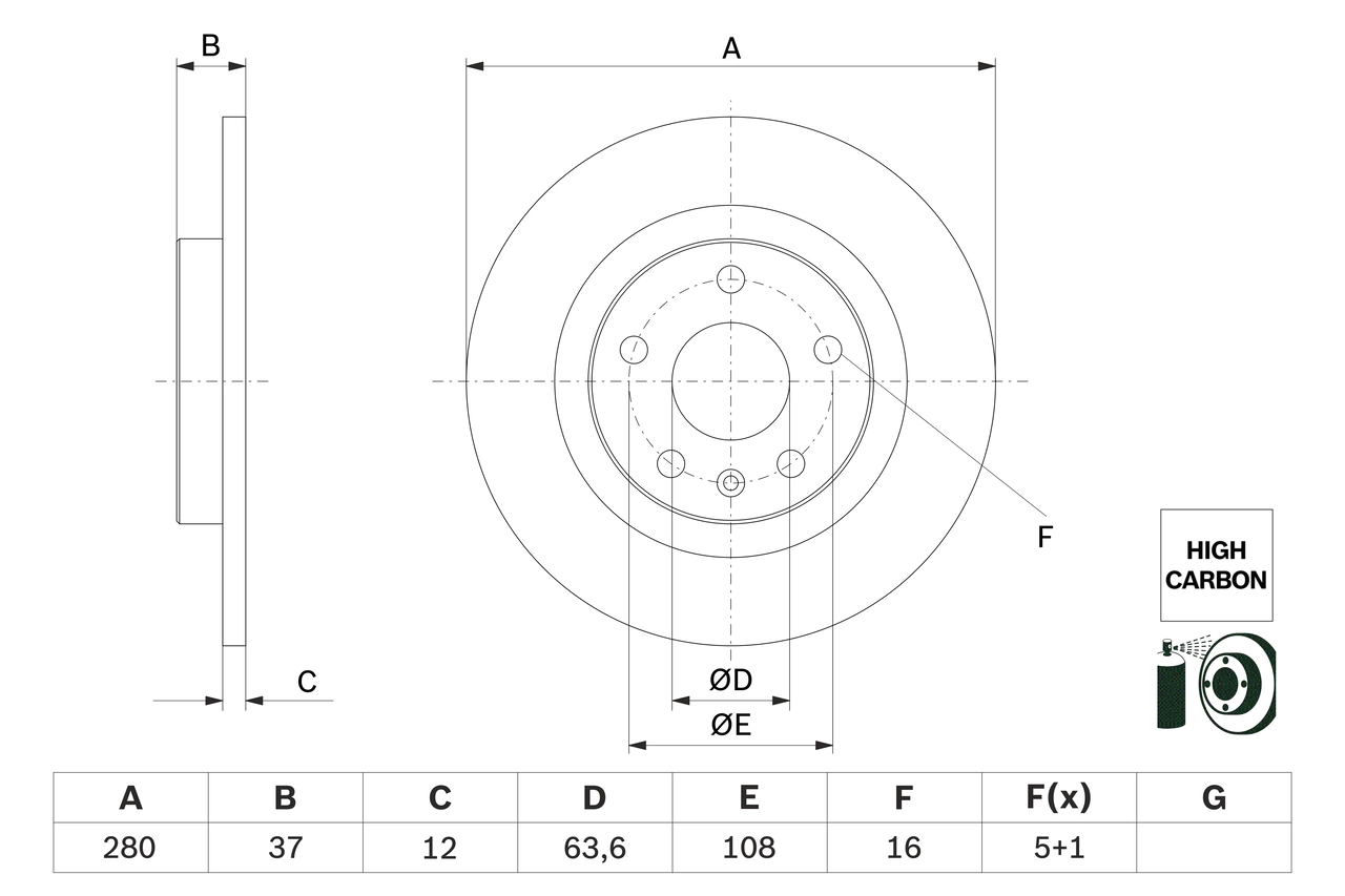 Тормозной диск BOSCH 0 986 479 F41