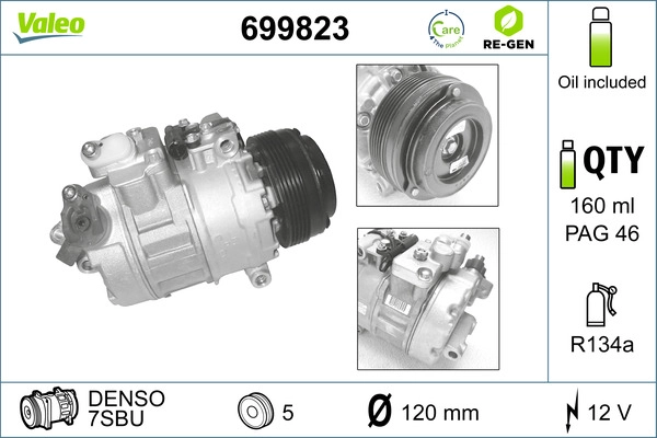 Компрессор кондиционер VALEO 699823