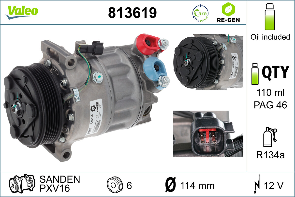 Компрессор кондиционер VALEO 813619