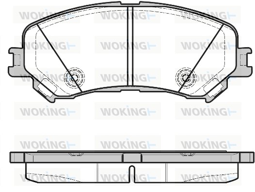 Комплект тормозных колодок дисковый тормоз WOKING P12183.20