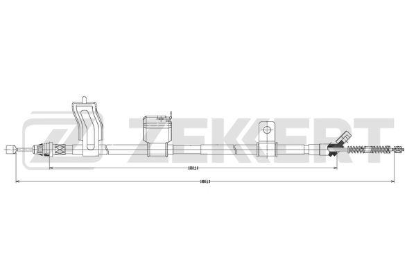 Тросик cтояночный тормоз ZEKKERT BZ-1011