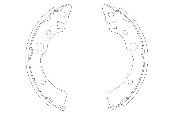 Комплект тормозных колодок KAVO PARTS KBS-2902