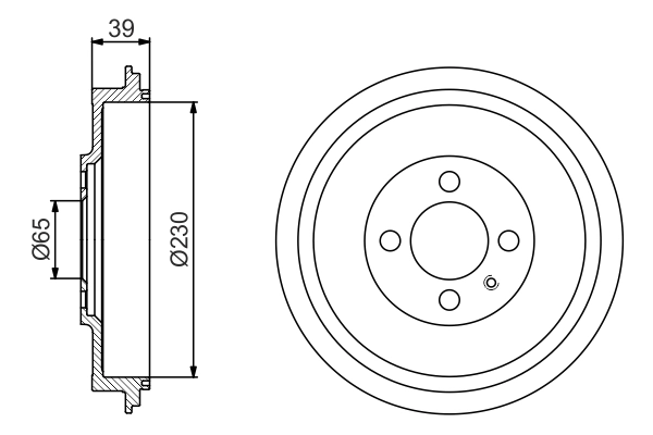 Тормозной барабан BOSCH 0 986 477 194