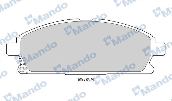 Комплект тормозных колодок дисковый тормоз MANDO MBF015739