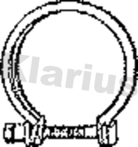Уплотнительное кольцо труба выхлопного газа KLARIUS 430002