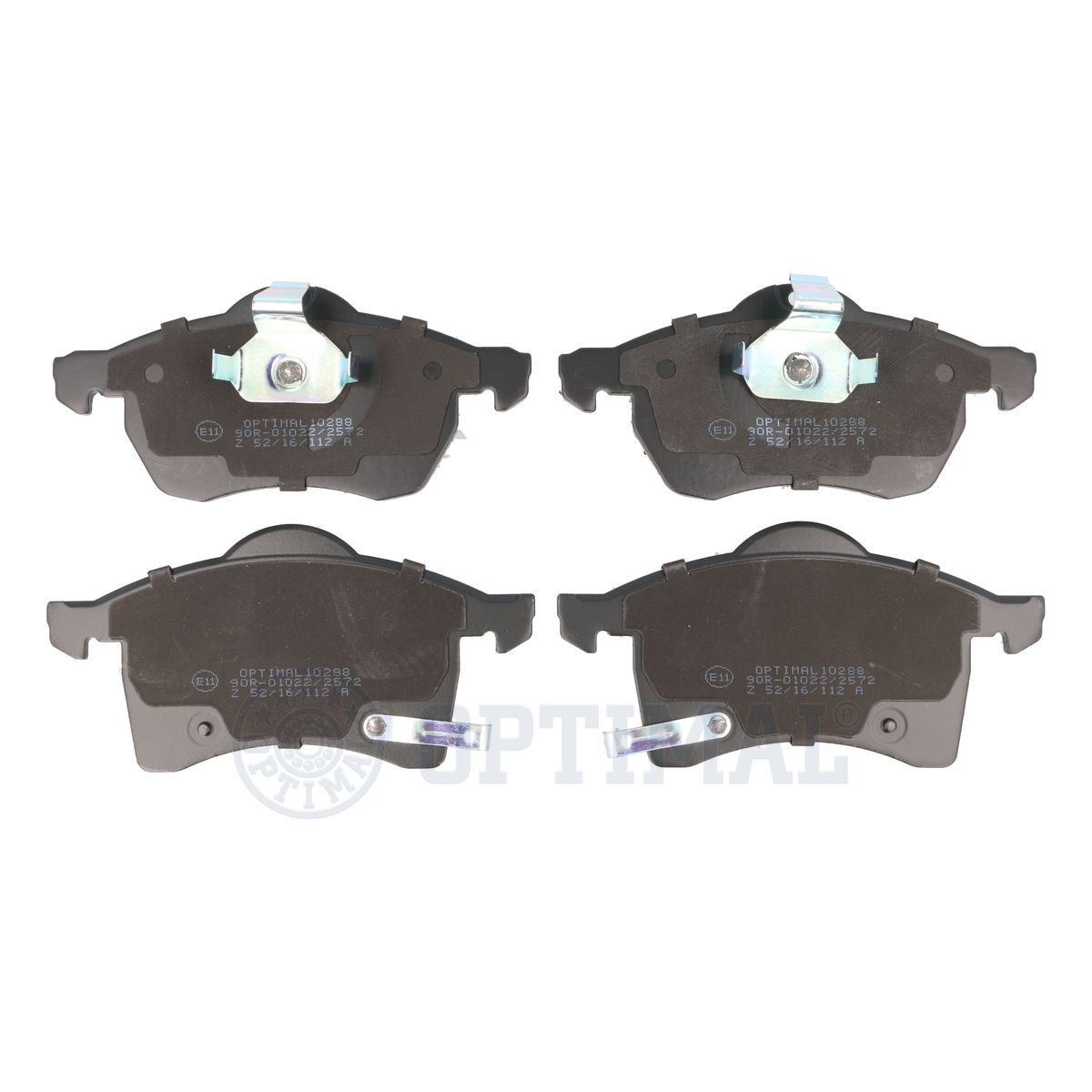 Комплект тормозных колодок дисковый тормоз OPTIMAL BP-10288