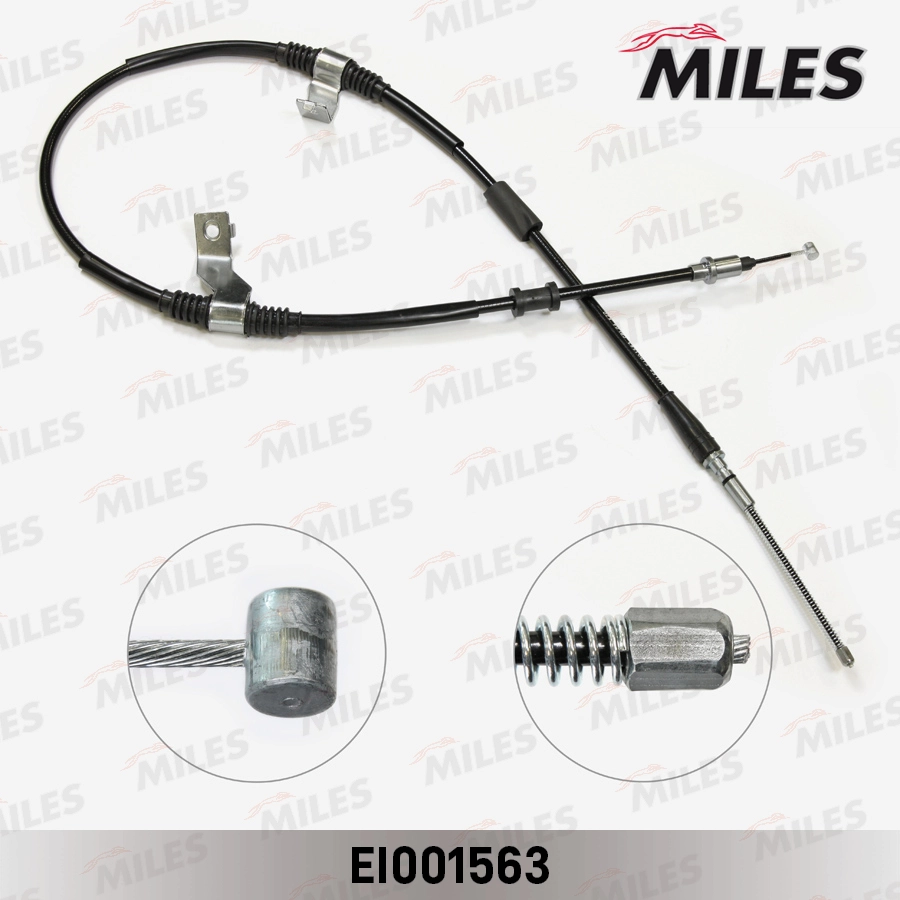 Тросик cтояночный тормоз MILES EI001563
