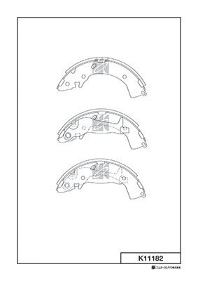 Комплект тормозных колодок MK KASHIYAMA K11182