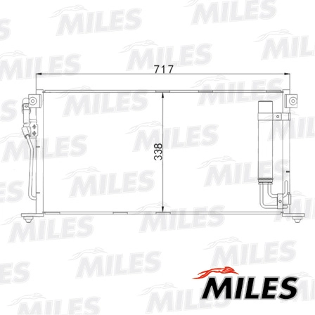Конденсатор кондиционер MILES ACCB058