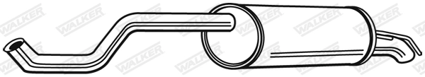 Глушитель выхлопных газов конечный WALKER PRODUCTS 24136
