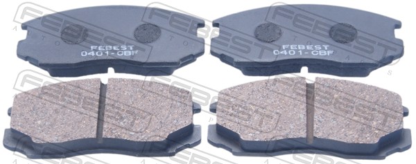 Комплект тормозных колодок дисковый тормоз FEBEST 0401-CBF