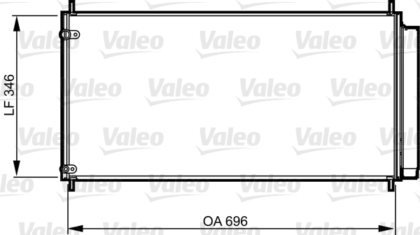 Конденсатор кондиционер VALEO 814205