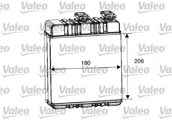 Теплообменник отопление салона VALEO 812222
