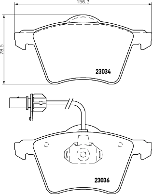 Комплект тормозных колодок дисковый тормоз HELLA/BEHR/PAGID 8DB 355 008-771