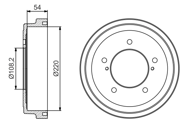 Тормозной барабан BOSCH 0 986 477 213