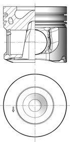 Поршень KOLBENSCHMIDT 41165600