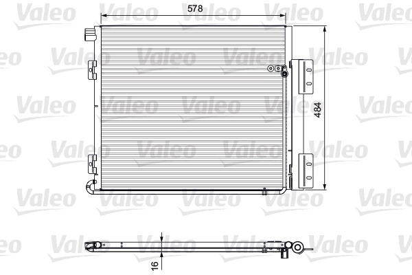 Конденсатор кондиционер VALEO 815060