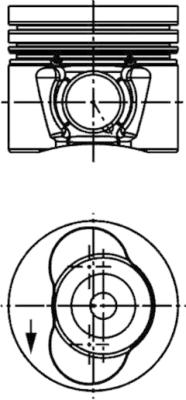 Поршень KOLBENSCHMIDT 40734600