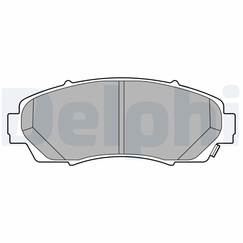 Комплект тормозных колодок дисковый тормоз DELPHI LP3613