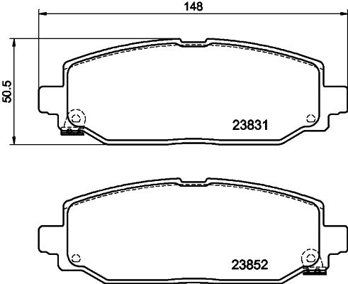 Комплект тормозных колодок дисковый тормоз HELLA/BEHR/PAGID 8DB 355 040-021
