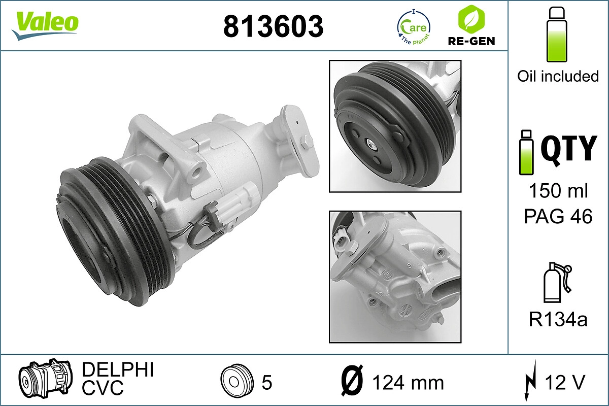 Компрессор кондиционер VALEO 813603