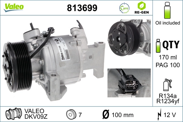 Компрессор кондиционер VALEO 813699