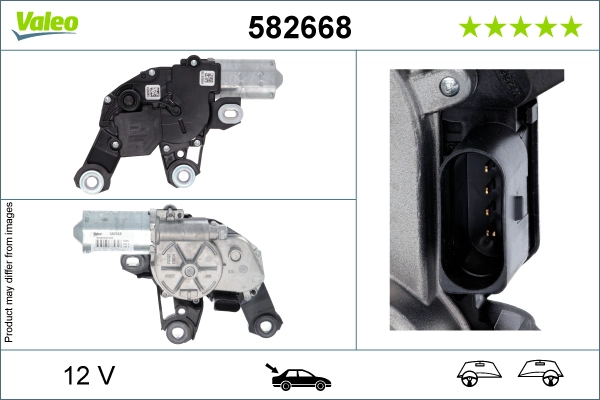 Двигатель стеклоочистителя VALEO 582668