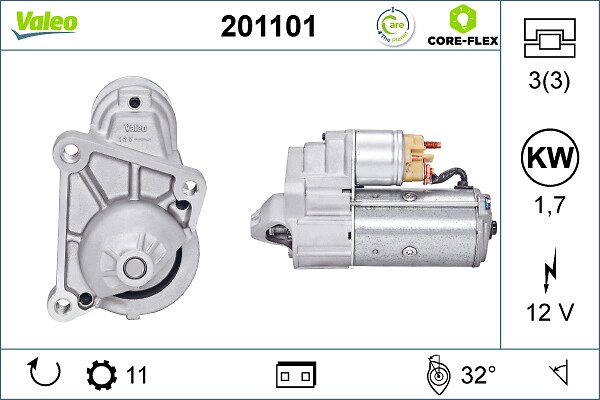 Стартер VALEO 201101