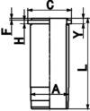 Гильза цилиндра KOLBENSCHMIDT 89016110