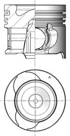 Поршень KOLBENSCHMIDT 41813600
