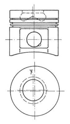 Поршень KOLBENSCHMIDT 91260600