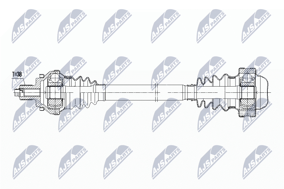 Приводной вал NTY NPW-AU-044